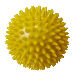 Masážní míček JEŽEK GYMY pr.8 cm - žlutý